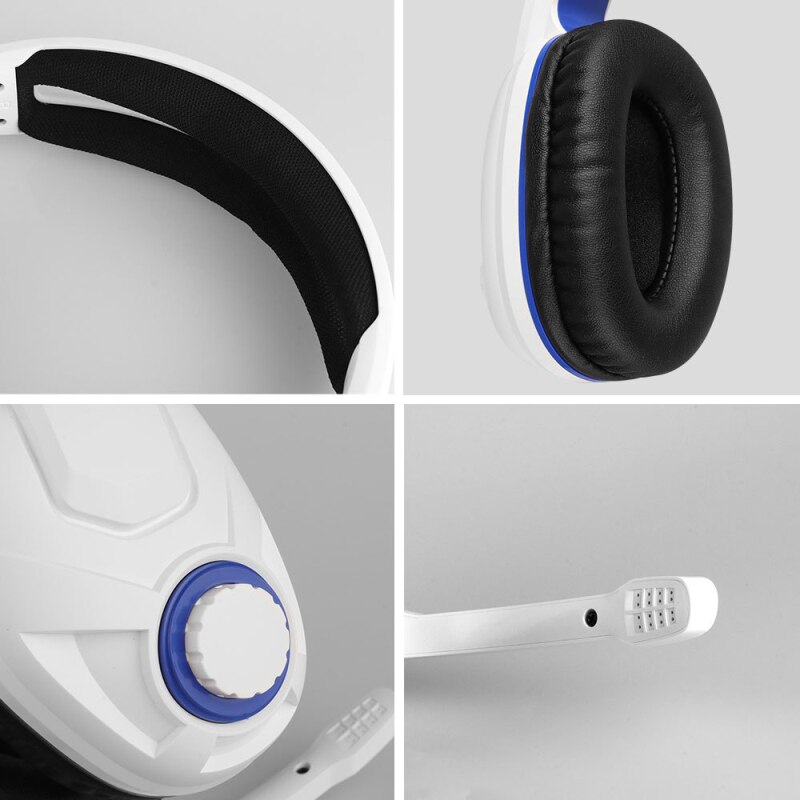 Cool Headset Computer Gaming Headset Desktop Notebook Luminous Wire Control Gaming Headset Headphones For PS5 PC