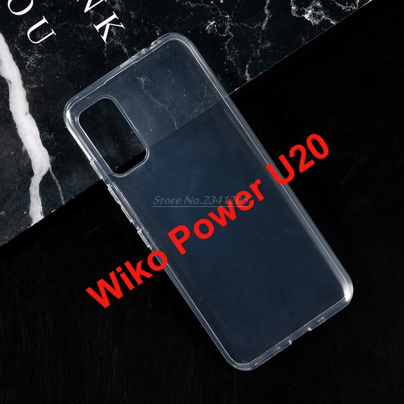 Wikoための透明電話ケース電源U30 U20 U10シリコンcaso tpuケースwiko強化ガラスでu10 U20 U30ビードロ: U20 Clear Case Only