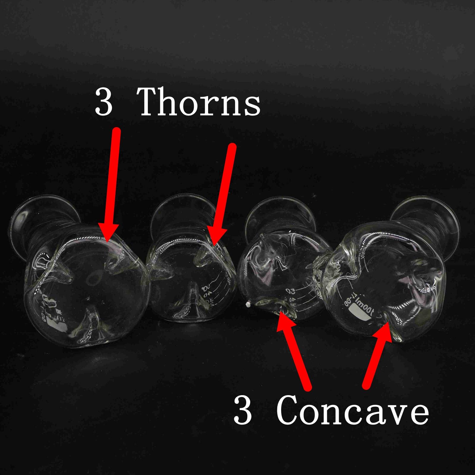 50ml 3 Thorns GG17 Glass Wide Mouth Baffle Shake Conical Erlenmeye Flask Lab