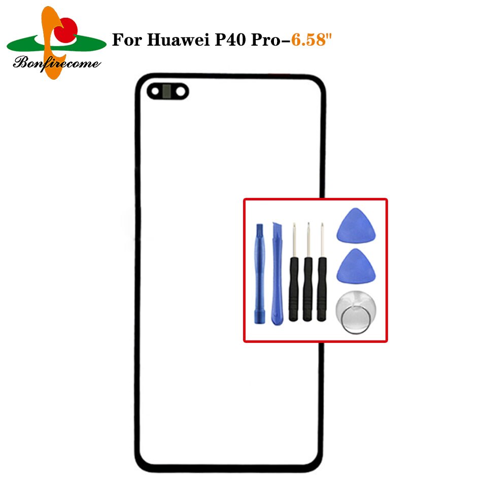 Touch Screen Voor Huawei P40 Pro ELS-NX9 ELS-N04 Front Touch Panel Lcd Display Outer Glas Lens Vervanging