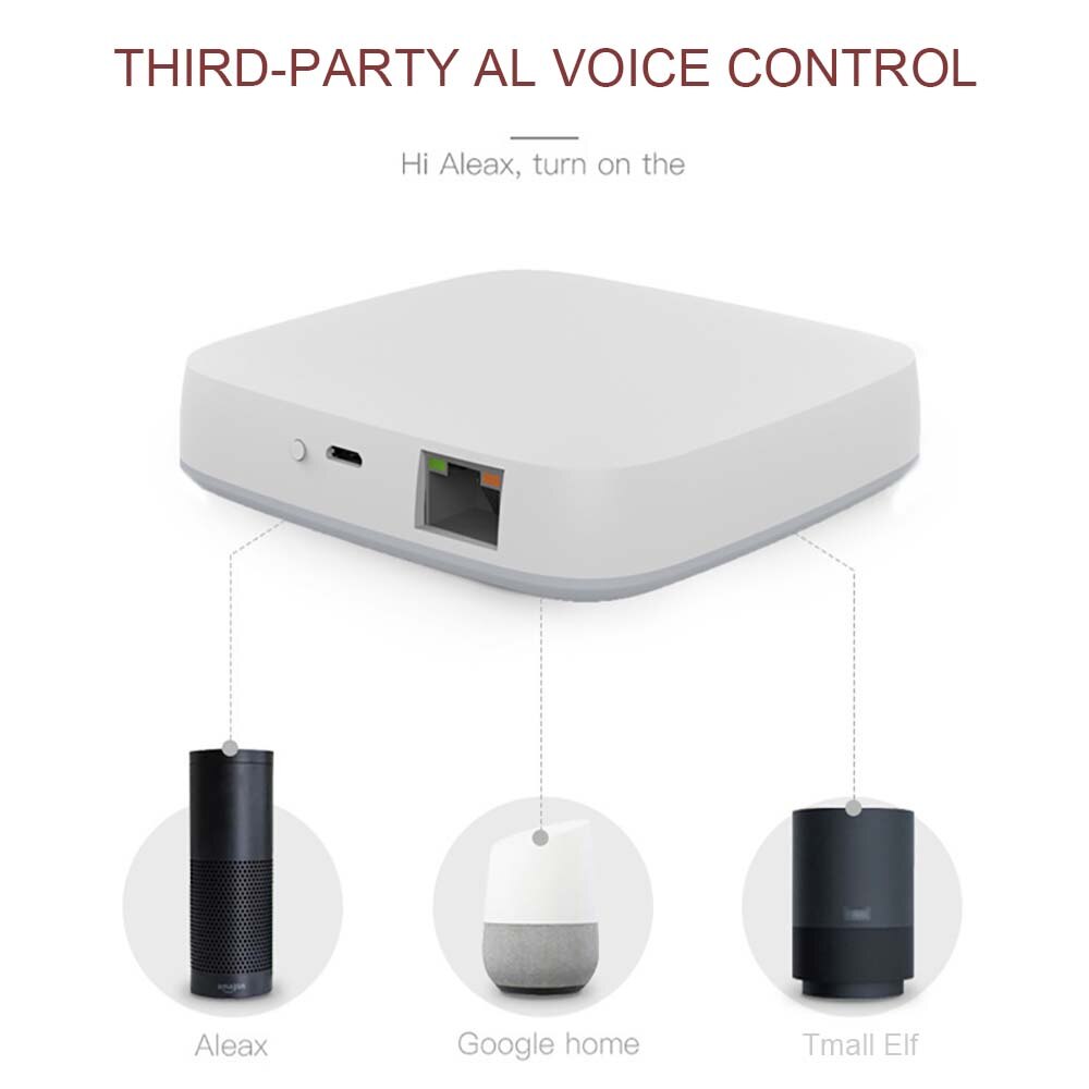 Tuya zigbee smart gateway hub smart home bridge smart life app trådløs fjernbetjening fungerer med alexa google home