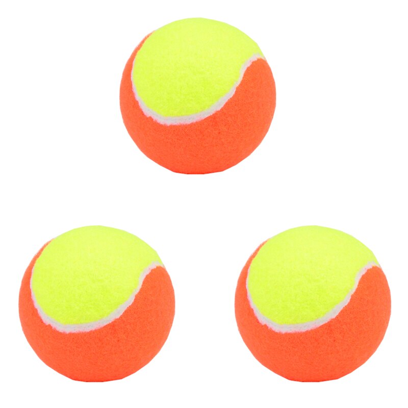Pelota de tenis de playa elástica de 3 uds., pelota de tenis de goma de entrenamiento deportivo de: Default Title