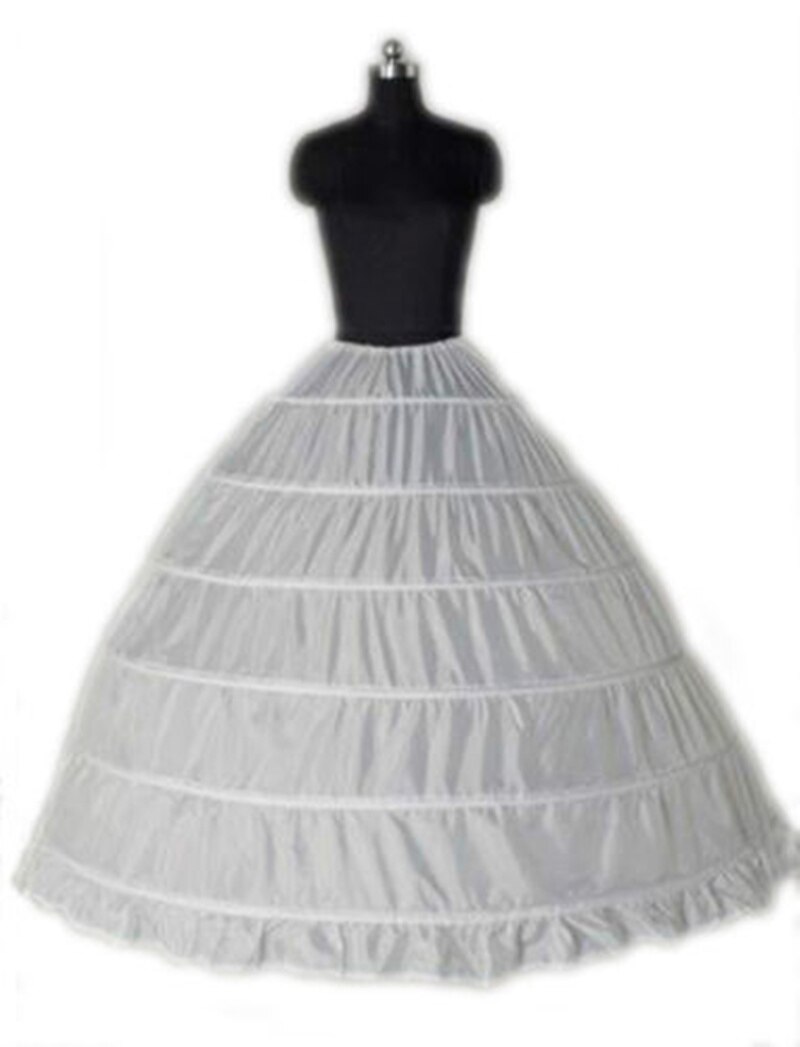 Ball Gown Women's White Petticoat Slip Puffy Black Bridal Petticoat Underskirt Crinolines for Wedding Dress Vestido De Novia