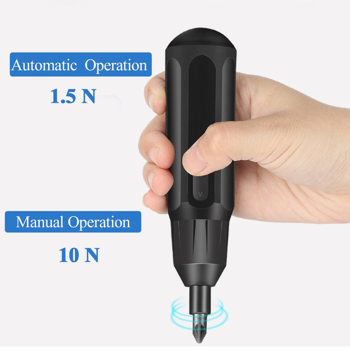 3.6V Mini Electric Screwdriver Set Cordless Electric Screwdriver Handle Drill with 36+1 Bit Set USB Rechargeable