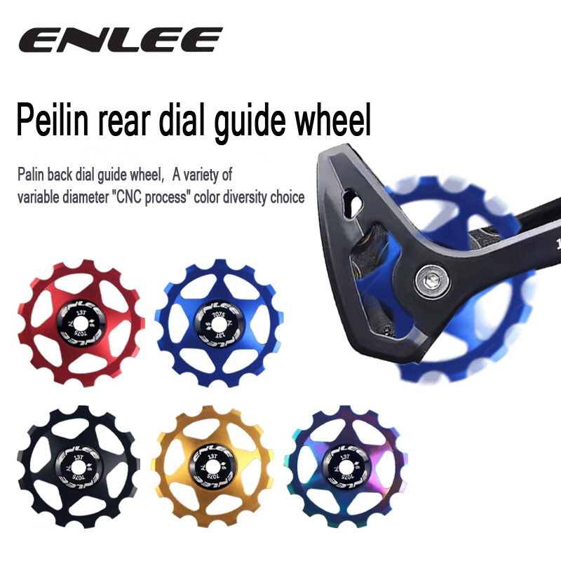 ENLEE Fahrrad Aluminium Legierung führen Rad Rolle Schaltwerk 11T 13T führen MTB Keramik Lagerbier Jockey Rad Für 4/5/6MM