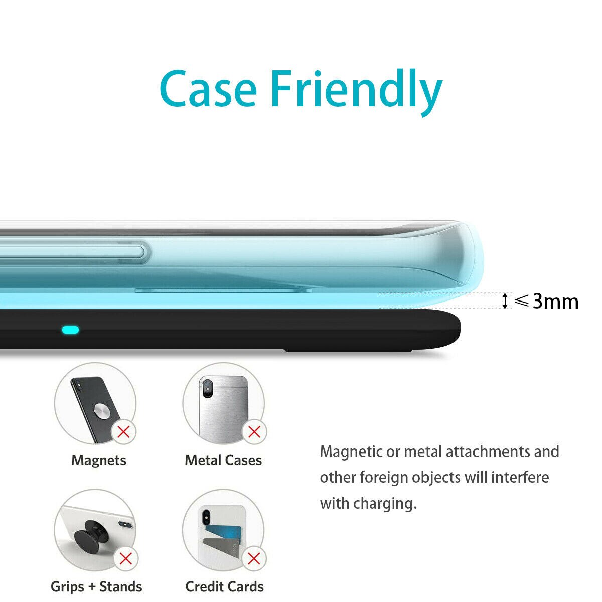 3 in 1 10w qi trådløs oplader til iphone x xs max  xr 8 plus hurtig opladning til samsung  s10 s9 s8 note 8 usb telefon oplader pad