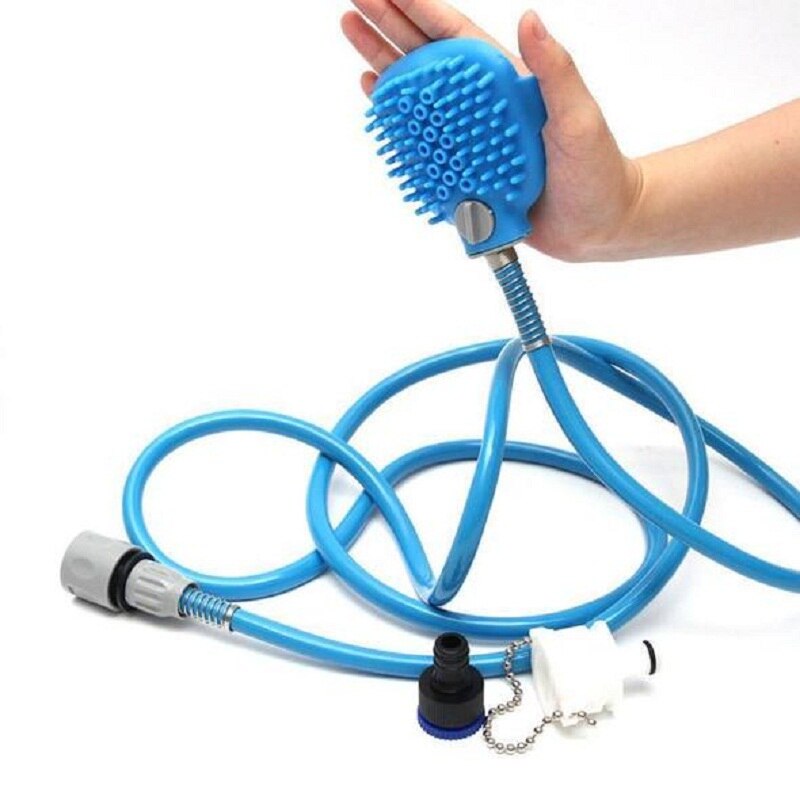 Nozzle Shower Pet Bathing Tool Pet Comfortable Massager Shower Sprayer Pet Tool Cleaning Washing Bath Palm-Sized Dog Scrubber