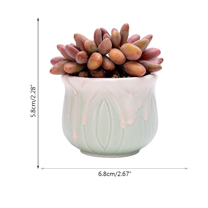 Huisdecoratie miniatuur model bloempotten glazuur asymmetrie bloemenvaas bureaudecoratie ornamenten beeldjes keramische pot