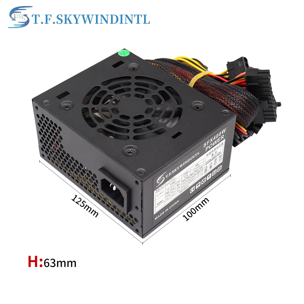 T.F. Skywindantl 400W zasilacz SFX źródło zasilania dla komputera PC Font Office 300w dla gier 90-264V