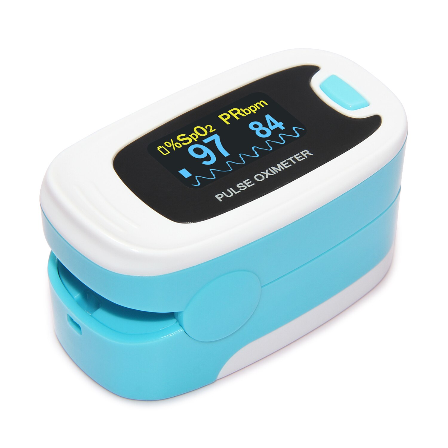 Pro Series Fingertip Pulse Oximeter Blood Oxygen Saturation Monitor with Lanyard OLED Display