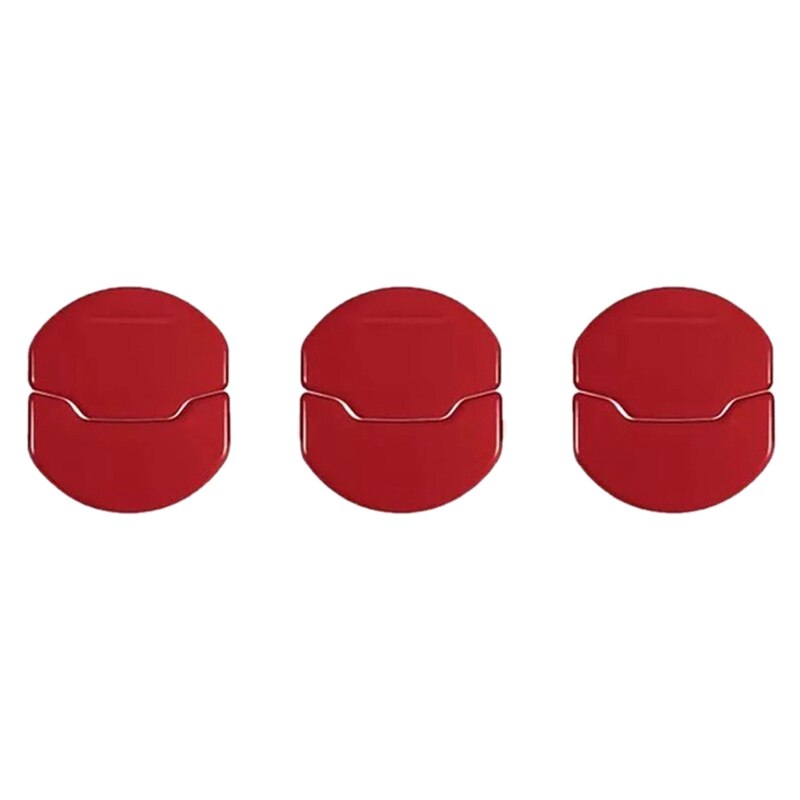 6x aluminium auto dashboard sierlijsten airco airconditioning ventilatierooster afdekring cirkelvormige sierlijst sticker geschikt voor ford mustang 15-17: Default Title