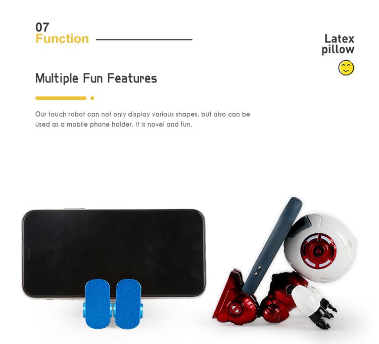 The Second Generation Of Alloy Robot Steam Smart Toy Version DIY Gesture Electronic Removable Doll Head Touch Sensor LED Light