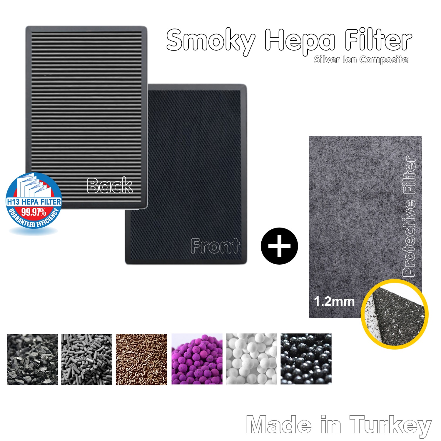 Rowenta PU2120 (XD6040) oczyszczacz powietrza kompatybilny filtr węglowy Hepa nowy filtr przeciwwirusowy srebrny jon ochronny