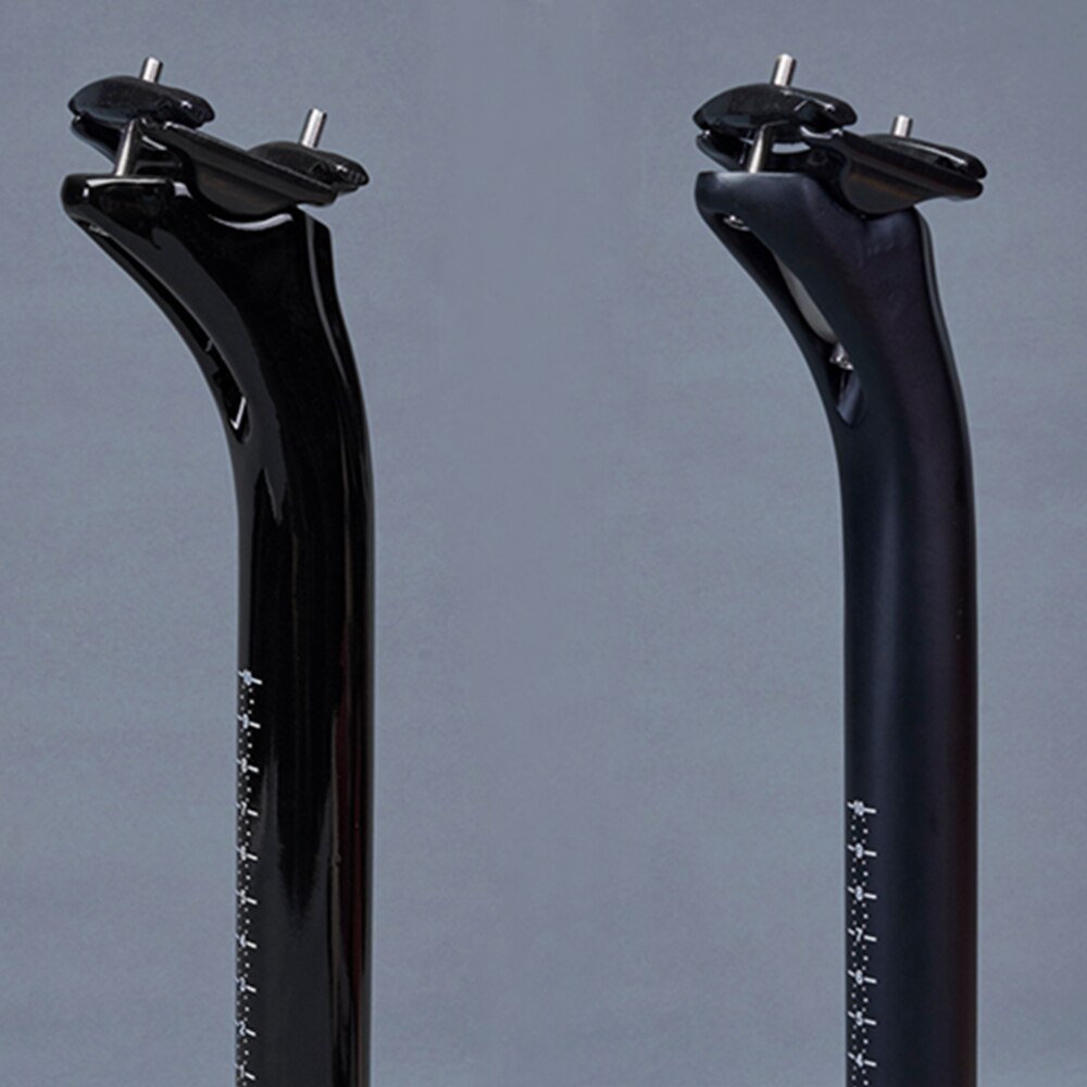 Bicycle Seatpost Offset 25mm Carbon Seat Post MTB Road Bike Seat Tube Diameter 27.2mm 30.8mm 31.6mm Black Glossy Matte