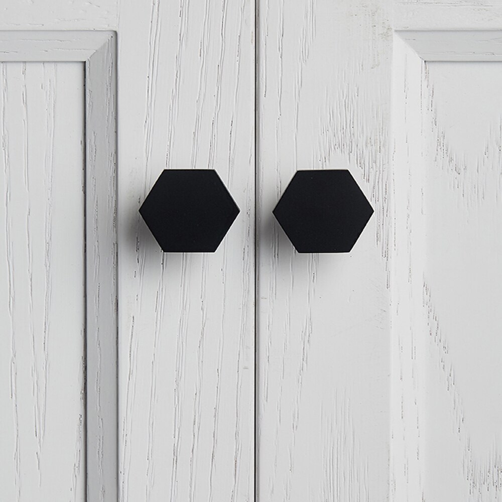 Antyczne, jednootworowe, miedziane gałki meblowe pomocnicze klamki robić drzwi sześciokątne, europejskie, wielofunkcyjne, wytrzymałe szafki