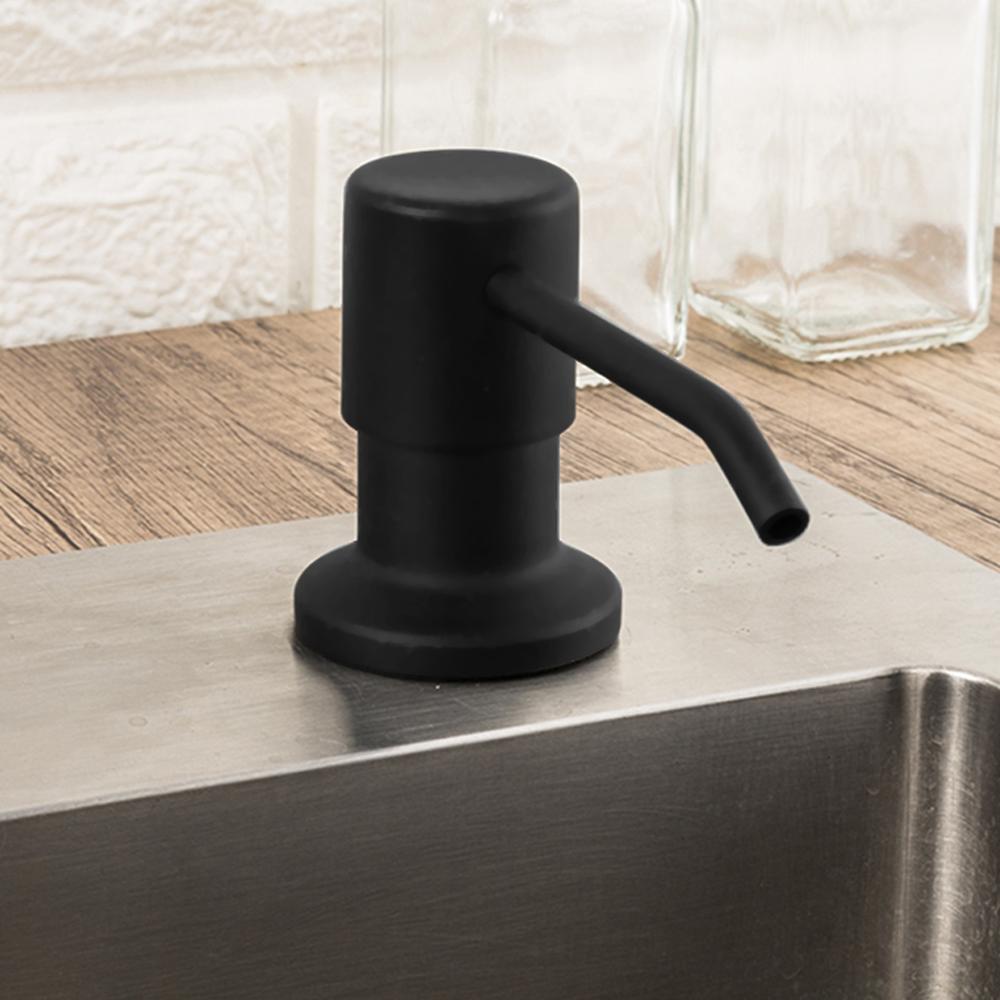 Liquid Soap Dispenser Black Kitchen Sink ABS Plastic Built In Lotion Pump Extension Tube For Bathroom/Kitchen Dispenser