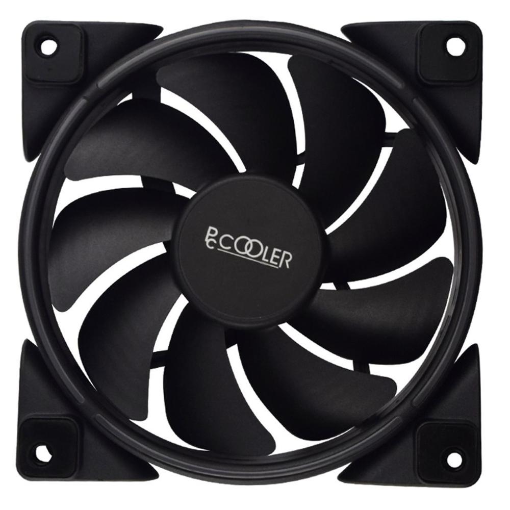 PCCOOLER 12cm RGB LED Light PC Cooling Fan Smart 4 Pin PWM Quiet PC Case Chassis Fan with AURA Regulation for Computer Case