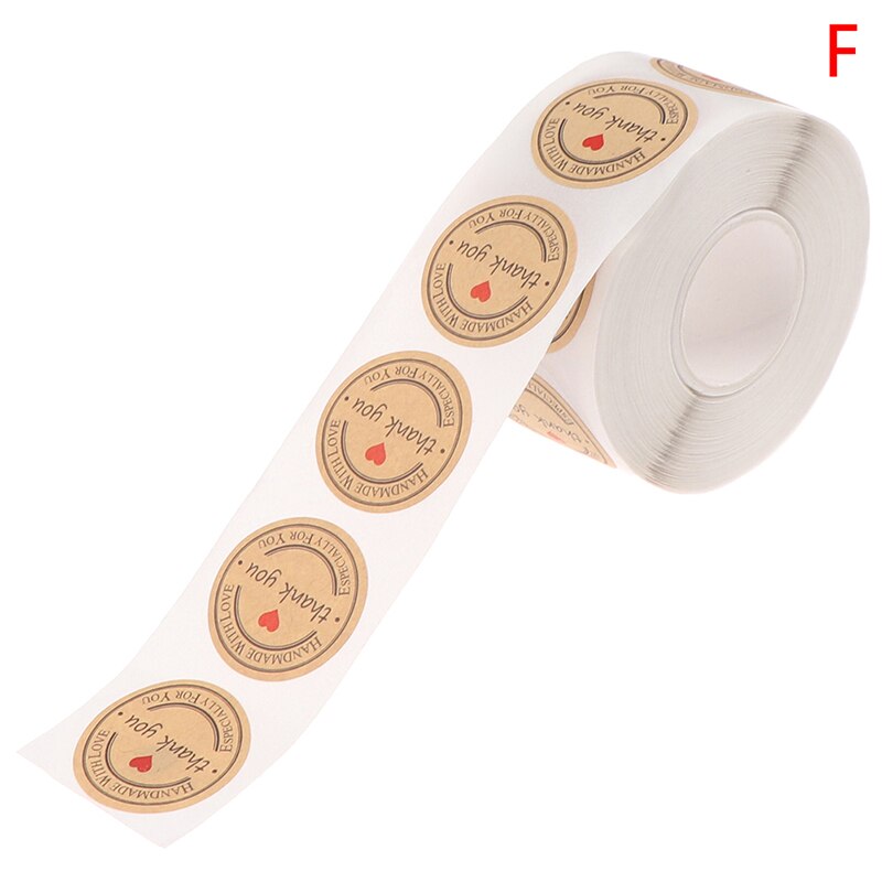 500Pcs/roll Thank You Sticker for seal label scrapbooking sticke decoration X: F