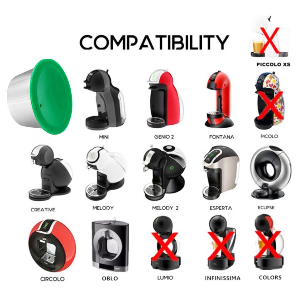 Metall wiederverwendbar Kaffee Kapsel Filter Tasse Kann Kompatibel mit Nescafe Kaffee Maschine Geeignet für Dolce Gusto Kapsel Wiederholen Verwendet