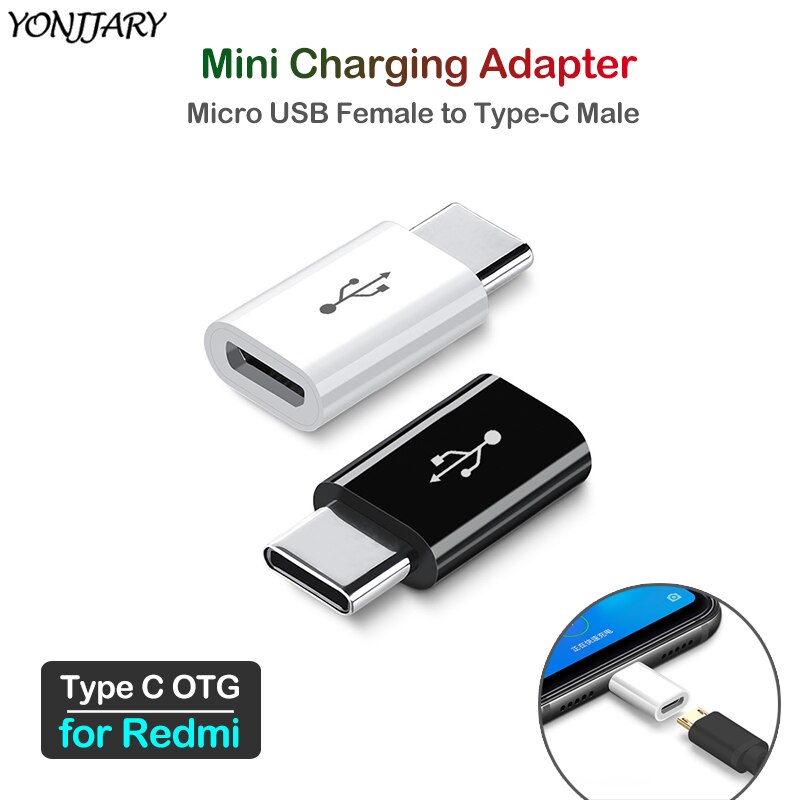 1/2/4Pcs USB Type-C to Micro Charging Converter for Xiaomi Redmi Note 10S 9S 8T 9T 10T 7 8 9 10 11 Pro Max USB OTG Adapter