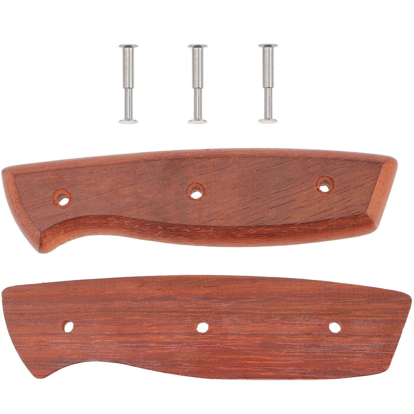 Mango de madera para cuchillo de cocina, accesorio reemplazable para Chef: Rojo