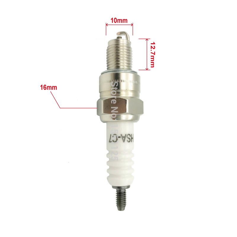 1PC INT Motorcycle Racing HSA-C7 Spark Plug For GY6 CR7HIX CR7HSA C7HSA A7RTC A7TC UF22 CR6HSA C5HSA C6HSA