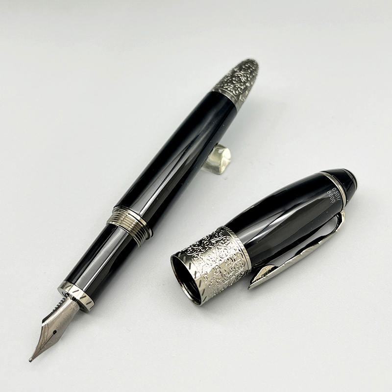 Yamalang Luxury Rollerball Ballpoint Fountain Pen M B Maple Leaf on Pen Clip Business School Office Writing Stationery: light yellow / Blue
