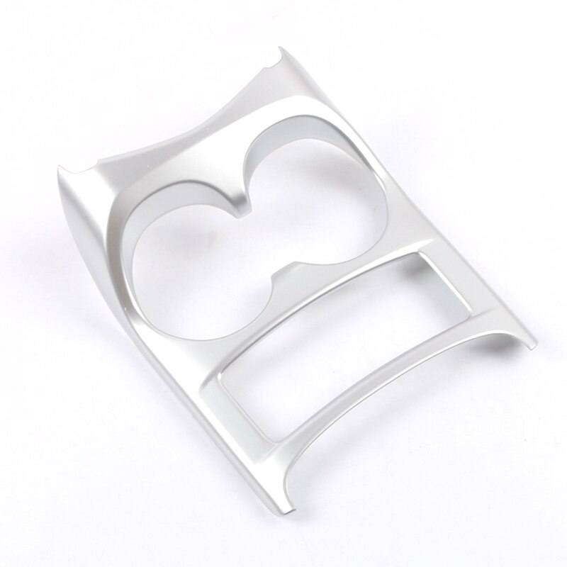 Chrome For Nissan Qashqai J11 ABS Carbon Look Water Cup Holder Cover Frame Trim accessories: L-type SL