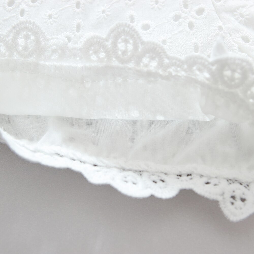 PatPat – short en dentelle blanche pour bébé fille, vêtement pour tout-petit
