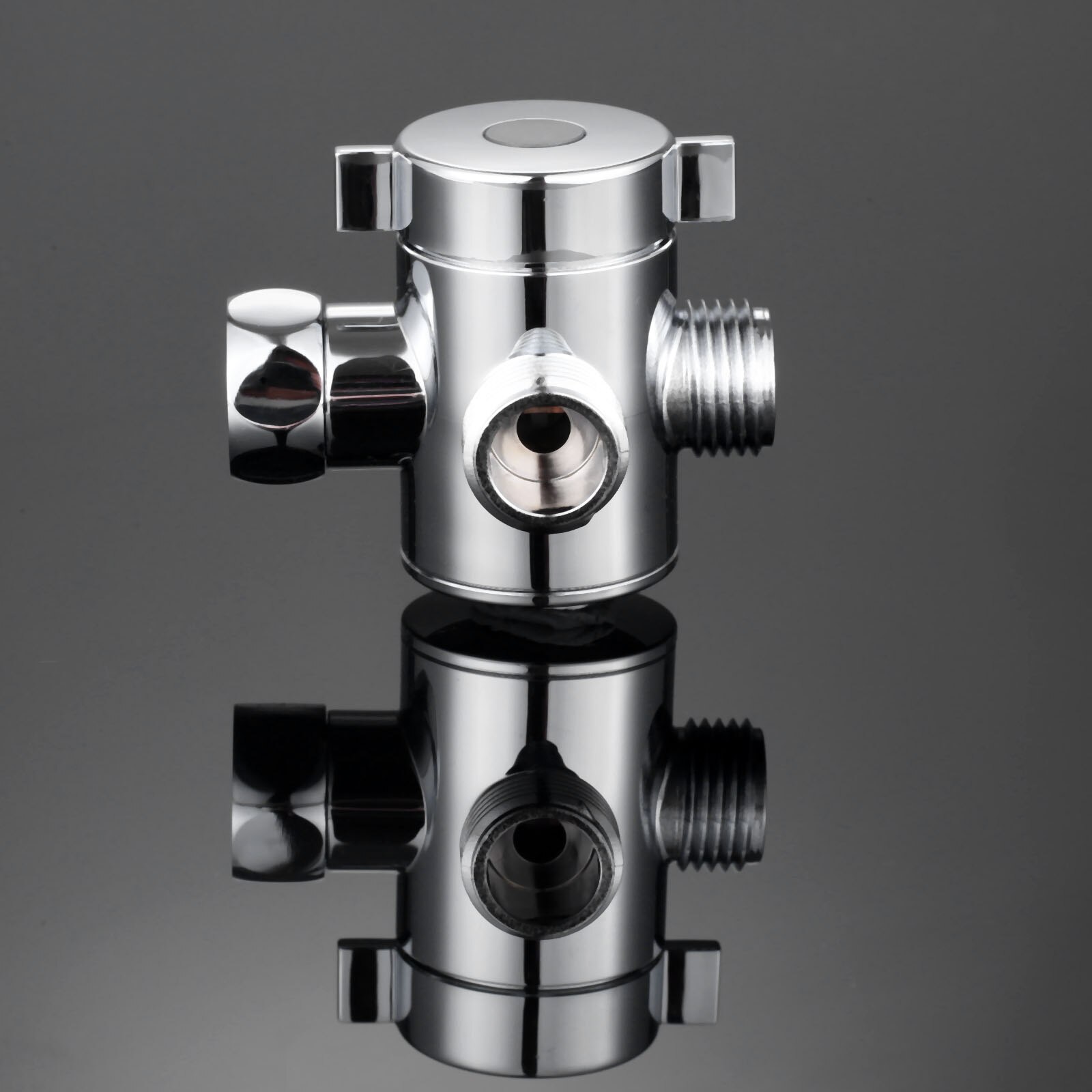 ABS Three-Way Handheld Shower Head Diverter Tee Adapter Valve Connector Adjustable Shower Arms Mounted Fix Bracket Bathroom G1/2