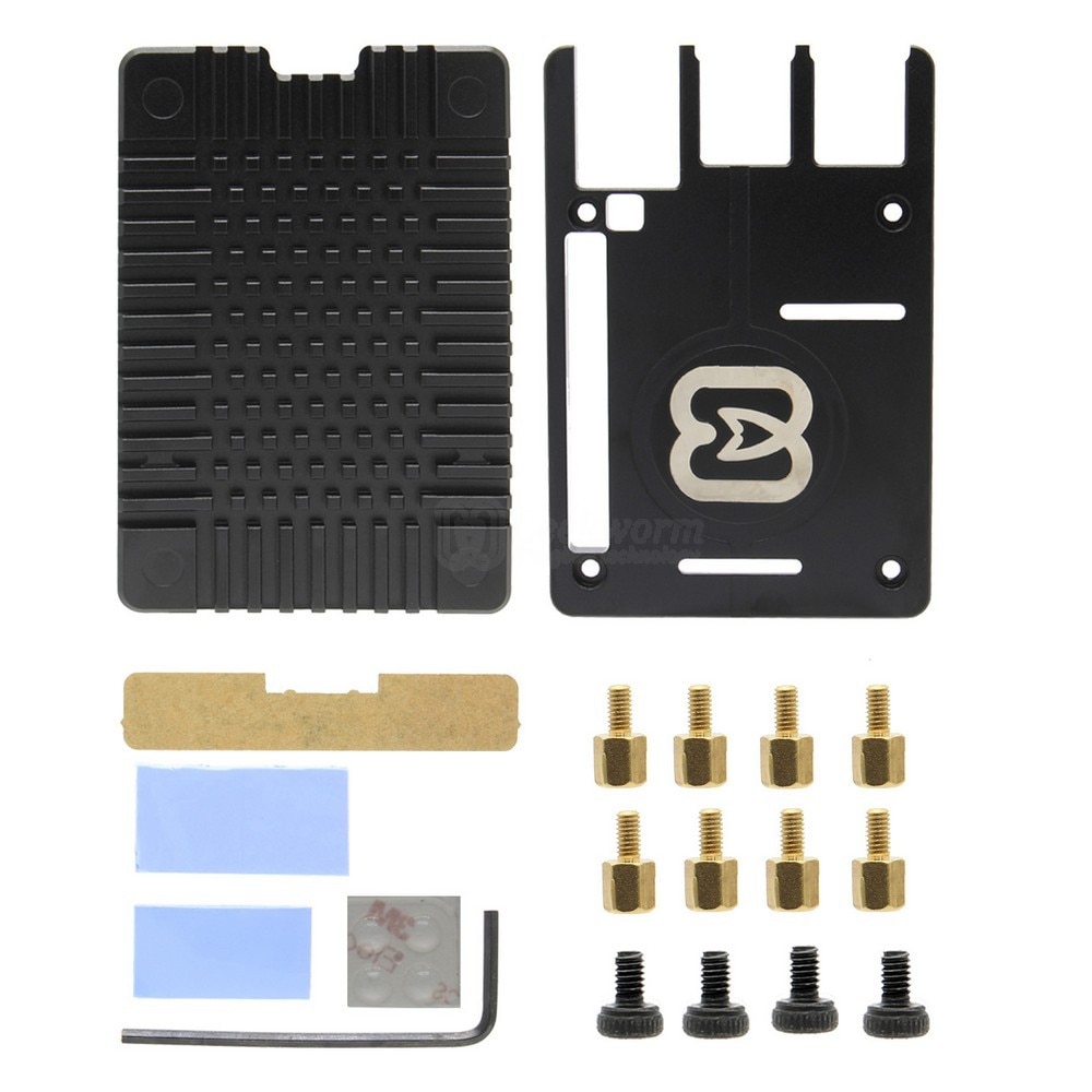 Raspberry Pi 4 Passieve Koeling Case, ultradunne CNC Aluminium Metal Case voor Raspberry Pi 4 Model B Alleen (N300)