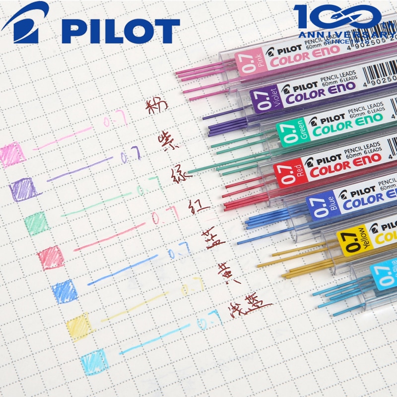 1Pcs Pilot Kleur Potlood PLCR-7 Water-Oplosbare Schilderen Automatische Activiteit Potlood Refill 0.7Mm Voor HCR-197 Automatische potlood