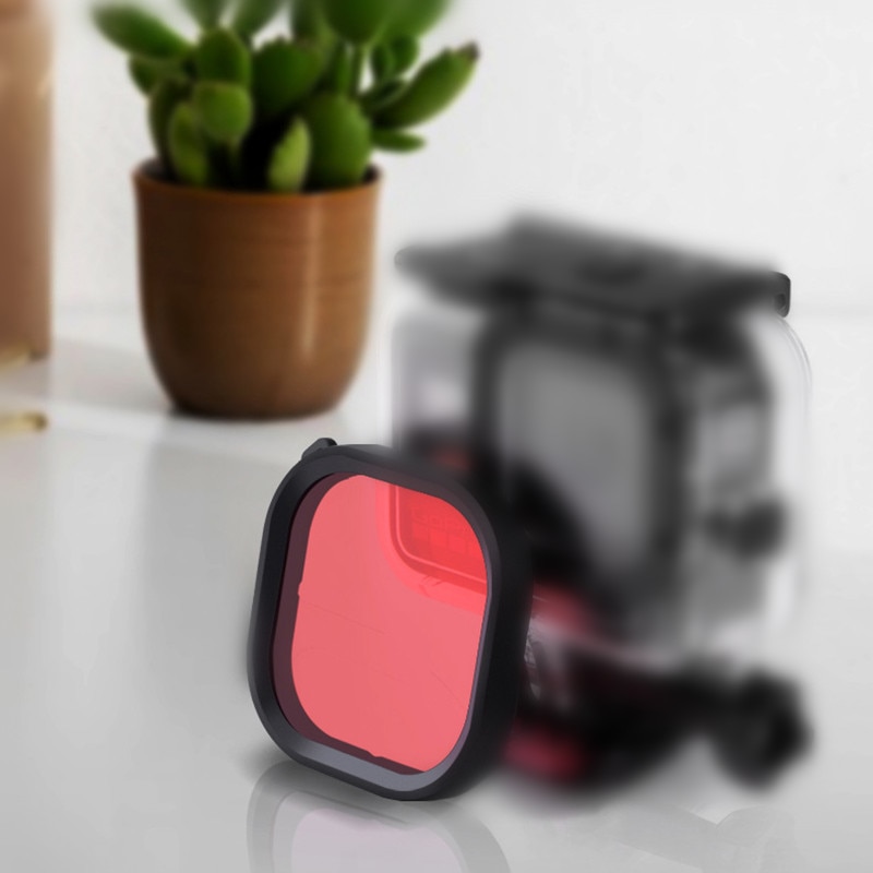 Für GoPro Held 8 Zubehör Unterwasser tauchen Objektiv Farbe Filter einstellen für gehen Profi Held8 Schwarz feste Gehäbenutzen