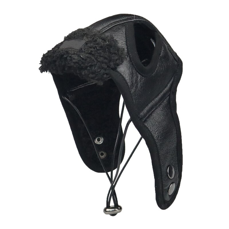 Hund kashmir lue søt varm hund pu cap billig kjæledyr tilbehør caps for hunder morsom cosplay kjæledyr hund lue for chihuahua kjæledyr produkter: Svart / S