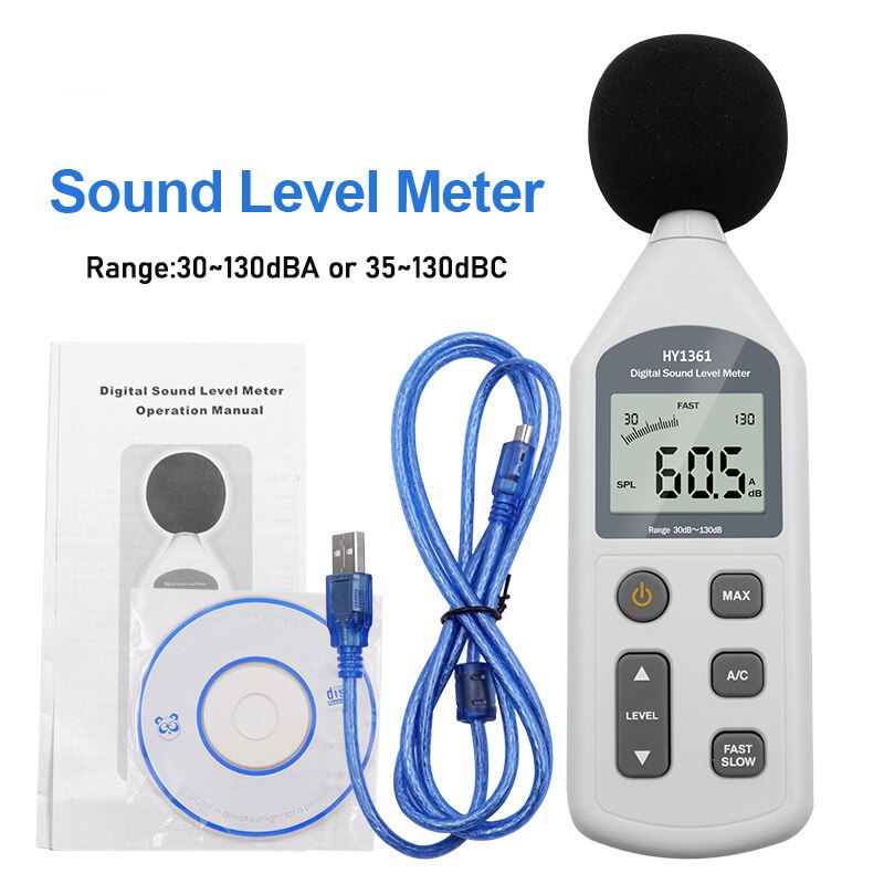 Digital Sound Level db Meter 30~130dB Handheld Noise Tester