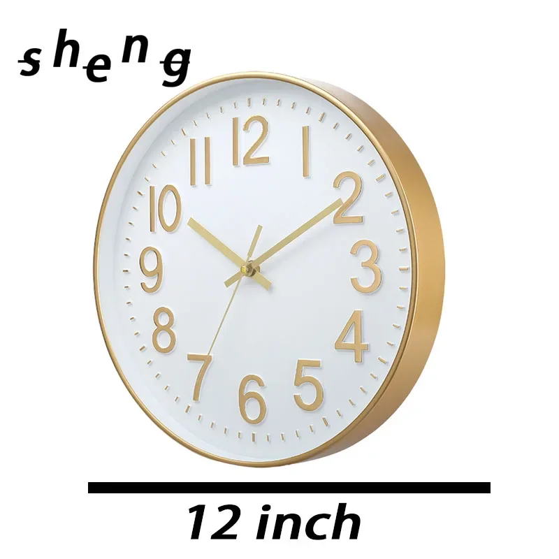 12 Polegada relógio de parede simples mudo não-ticking relógio de parede para casa escritório hotel lojas café decoração sala de estar: green