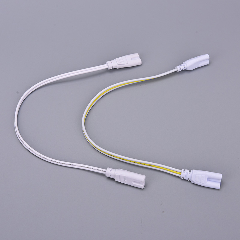 3 Pins Double-end Cable Wire LED Tube Connector 30cm Two-phase Three-phase T4 T5 T8 Led Lamp Lighting Connecting