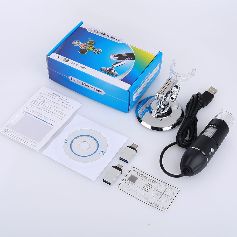 Practical Hand Held Endoscope 8LED Waterproof Black Durable Inspection Camera Endoscope Portable Digital Microscope