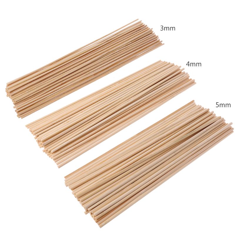 50pcs/set Wooden Plant Grow Support Bamboo Plant Sticks Garden Canes Plants Flower Support Stick Cane