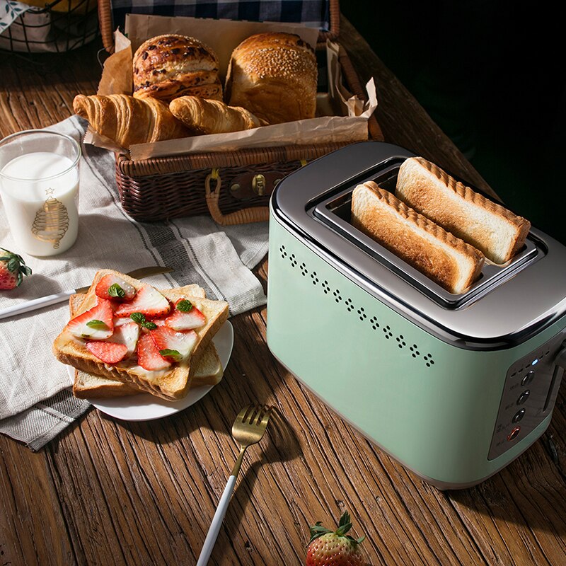 DSL-C02A1 Green Multi-functional Breakfast Toaster Toaster Mini-toaster