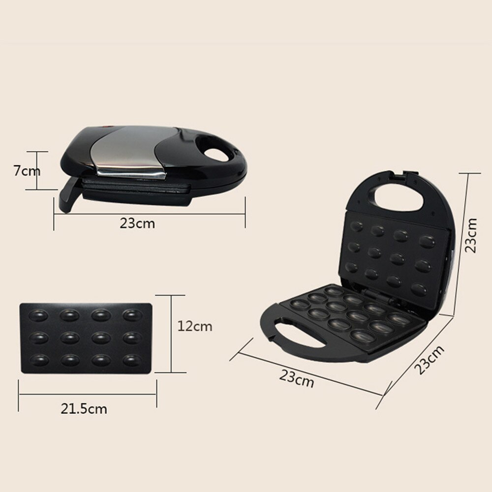 Mini Cake Waffle Maker Machine Household Nut Cake Machine Chocolate Frying Machine