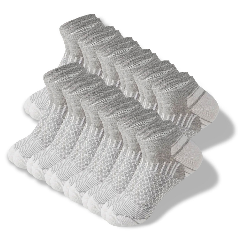 6/12 par fargerike herresokker med lavt badekar, komfortable høstsokker, klassiske svarte forretningssokker, høye, korte herresokker