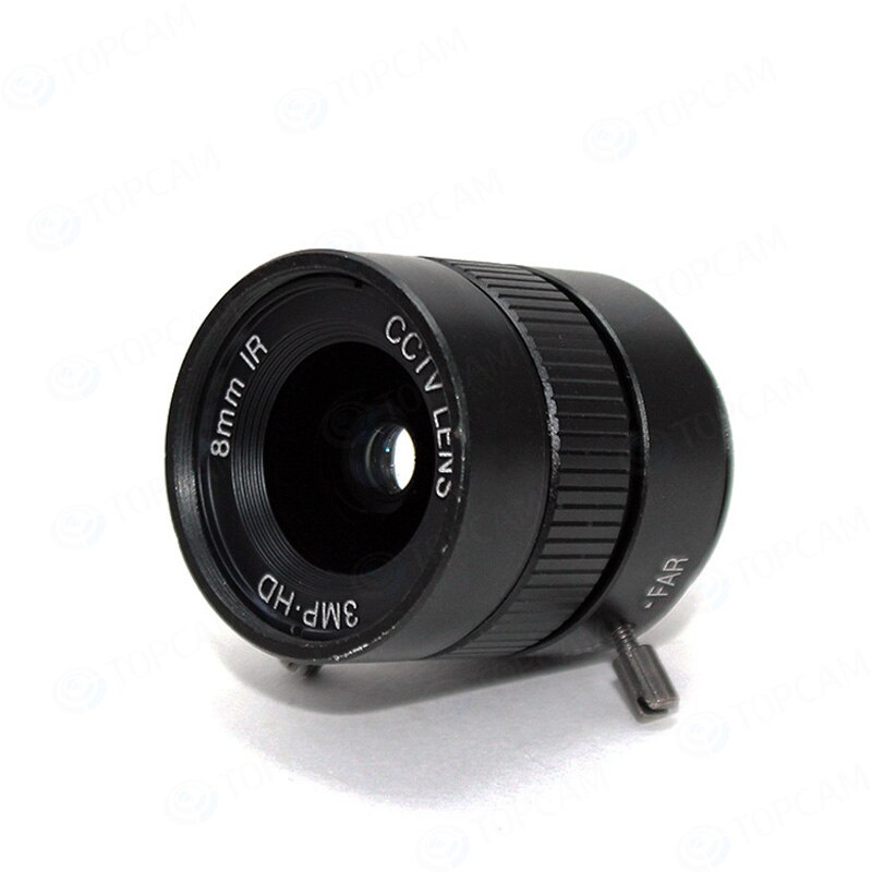 3MP HD 8mm lens Manual 1/2 Iris C Mount CCTV Camera Lens for HD Camera ip camera