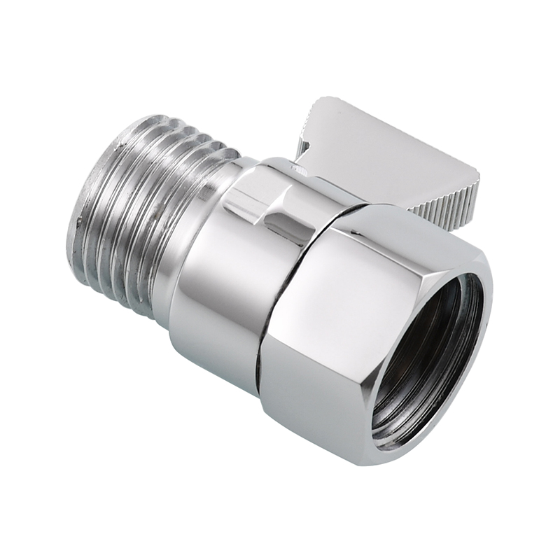 Ciencia G1/2 Shower Head Shut Off Valve Brass Water Control Valve with Short Switch for Fixed Handheld Shower Head Sprayer: Blue