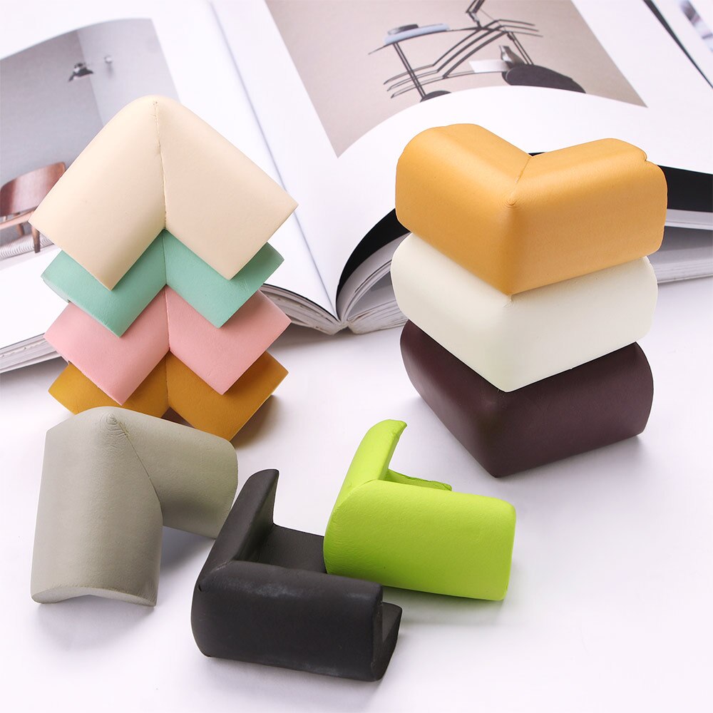 4 Uds protectores para las esquinas de las mesas Escritorio de seguridad para niños Borde de parachoques cubierta de cojín de esquina Protector suave bordes de los muebles protectores de esquina