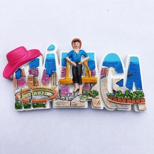 Imán de nevera SouvenirPicasso, ciudad natal de Malaga, España, turismo, decoración del hogar, accesorios, imanes de resina 3d, artesanía de viaje de campo: B