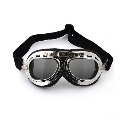 Vintage Aviator Goggles Ski Snowboard Schaatsen Sneeuwscooter Anti-Uv Zonnebril Retro Vliegende Pilot Jet Helm Bril Eyewear UV400: Tan