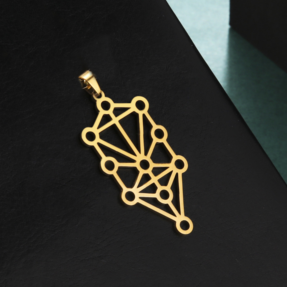 Dawapara Mystic Kabbalah Levensboom Spirituele Amulet Hanger Rvs DIY Bedels voor Sieraden Maken Chanoeka