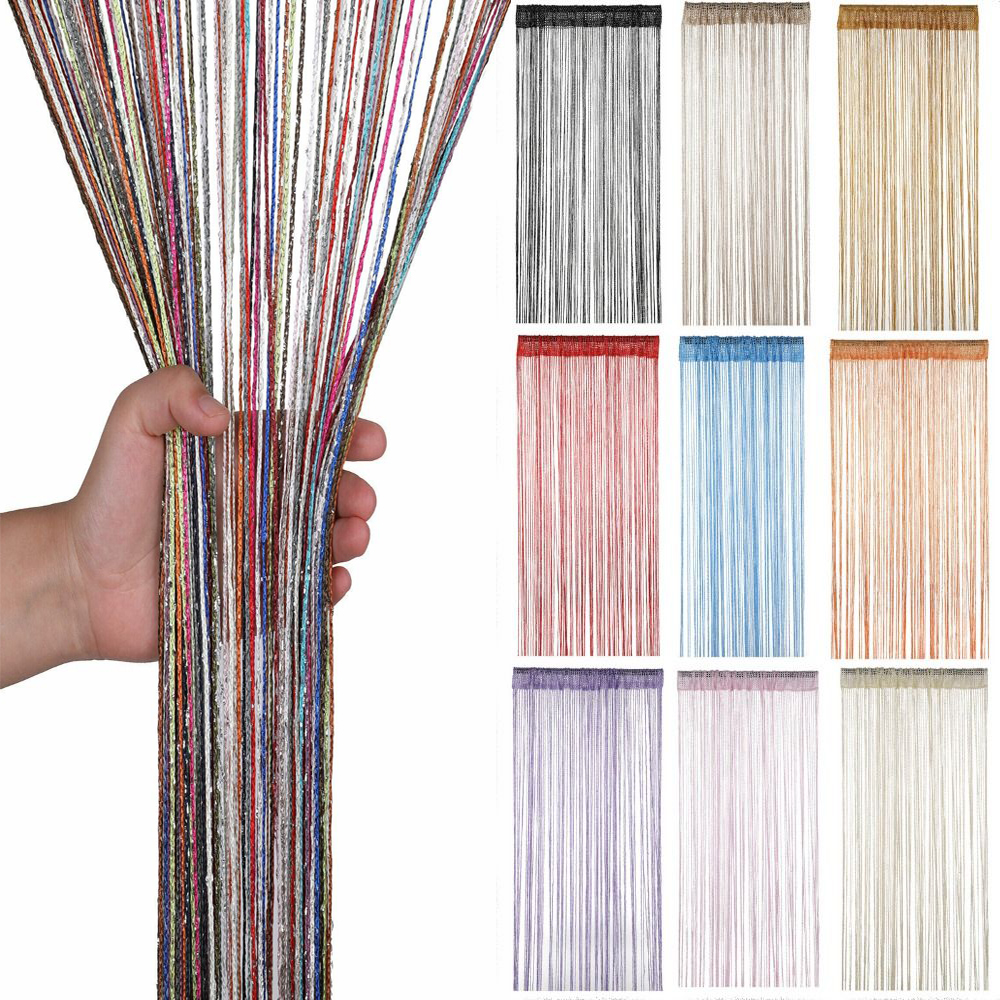 Brokatowe zasłona sznurkowa wiszące z koralikami zasłony frędzle drzwi ekran przeciw muchom ekran panelowy parawan robić pokoju siatka zasłony okienne dekoracja domu