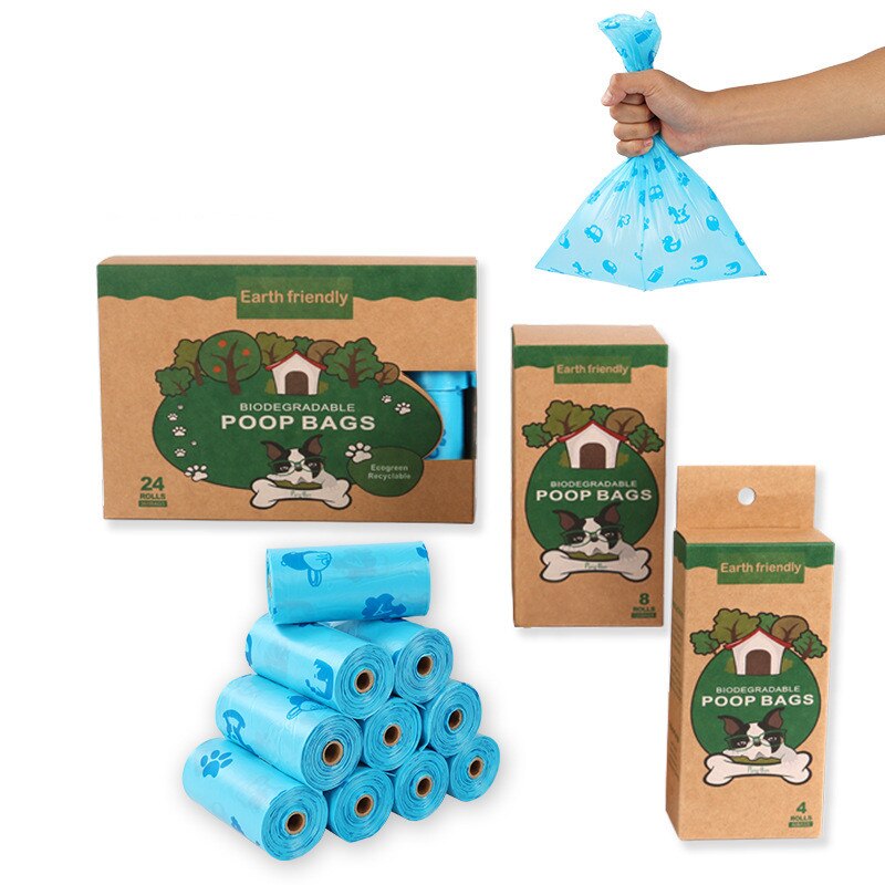100pcs Dog Waste Bags Degradable Dog Poop Bags Leak-Proof Pet Waste Bags Garbage Bags Pick Up Clean Bags For Pet Cat Dogs